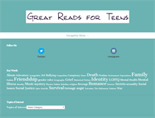 Tablet Screenshot of greatreads4teens.com